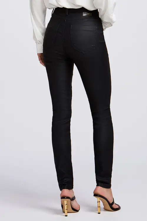 Calça Sarja Resinada Skinny Eleni Feminina CLE5249