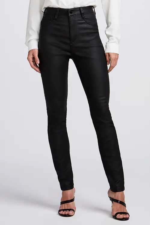 Calça Sarja Resinada Skinny Eleni Feminina CLE5249
