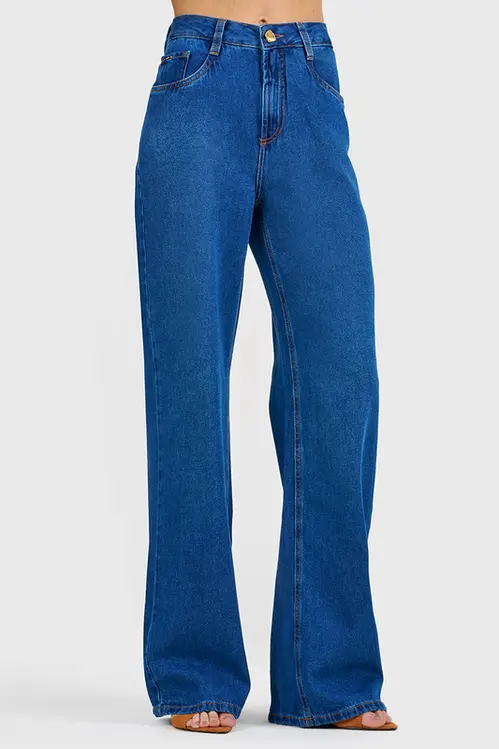 Calça Jeans Wide Leg Stella Feminina CJM5225