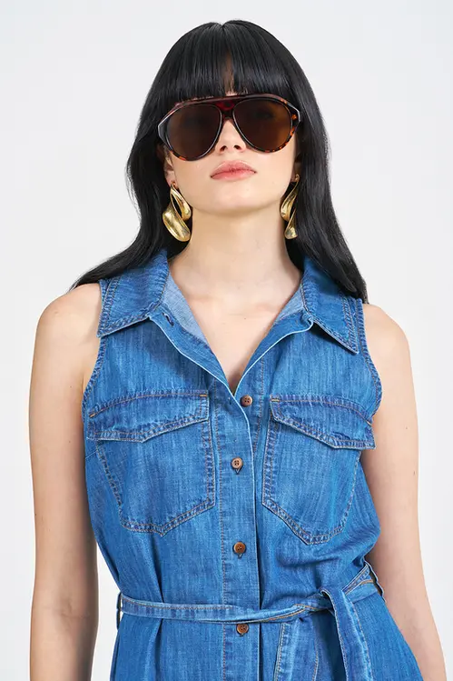 Chemise Jeans Feminina VJ5231