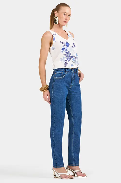 Calça Jeas Mom Feminina CLM5391