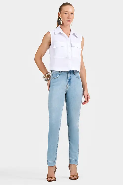 Calça Jeans Skinnt Eleni Compress Fit CLE5455