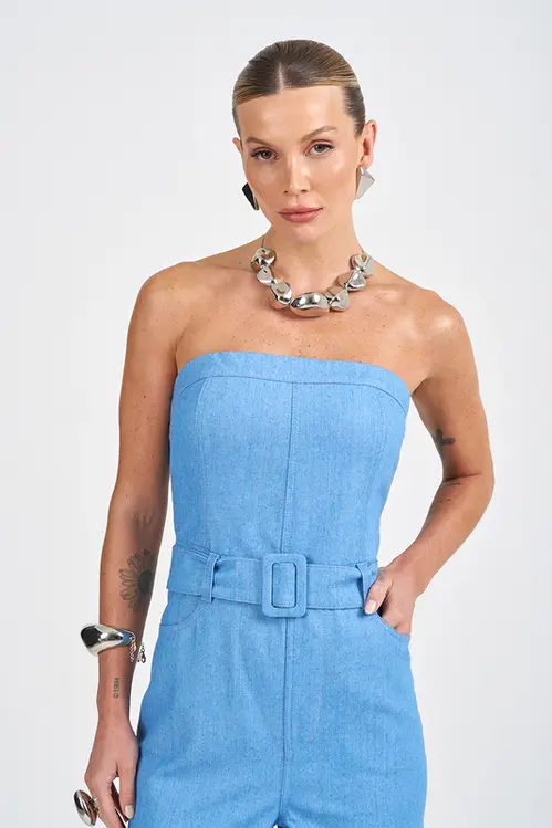 Macacão Jeans Feminino MAC5317