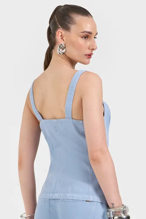 Colete em Sarja Feminino TOP5667