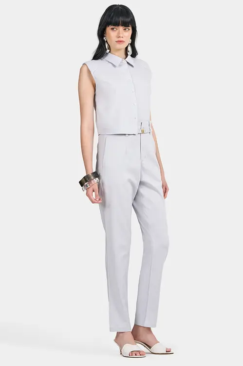 Camisa Regata de Linho com Elastano Feminina YP5421