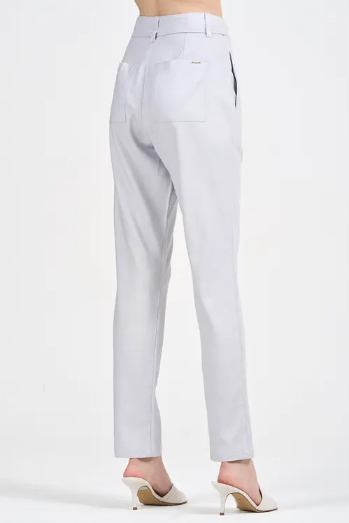 Calça Clochard de Linho com Elastano Feminina CPA5419