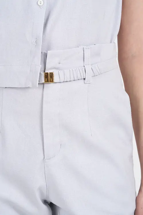 Calça Clochard de Linho com Elastano Feminina CPA5419