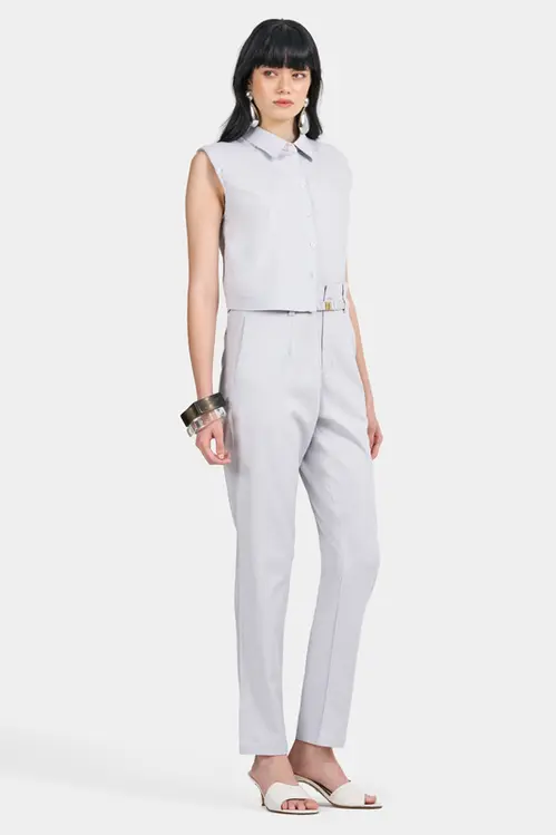 Calça Clochard de Linho com Elastano Feminina CPA5419