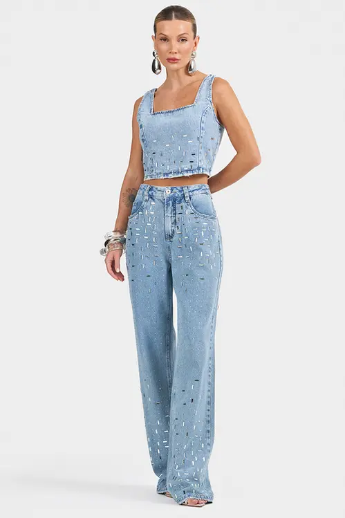 Calça JeansWide Leg Bruna CJM5641