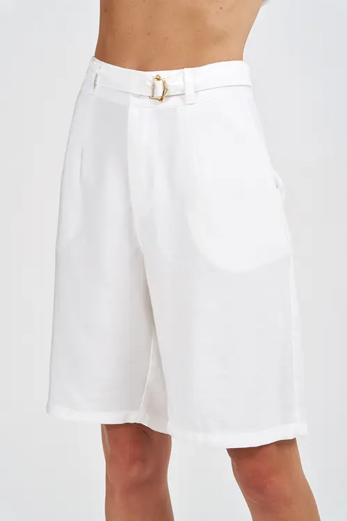 Jorts em Viscose Plano Feminino HP5369