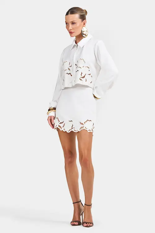 Mini Saia Bordada Feminina SP5467