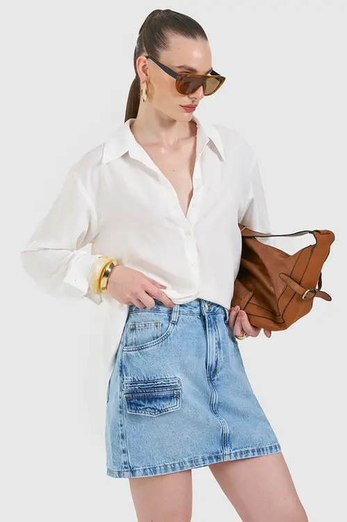 Saia Jeans Curta SJ5447