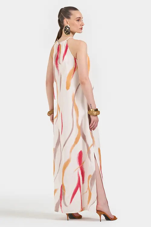 Vestido Estampado Longo Feminino VP5585