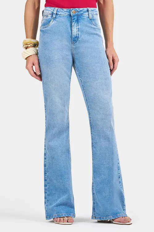 Calça Jeans Eleni Flare Curta CFE5711