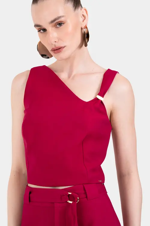 Top em Viscose Diferenciado Feminino WP5453