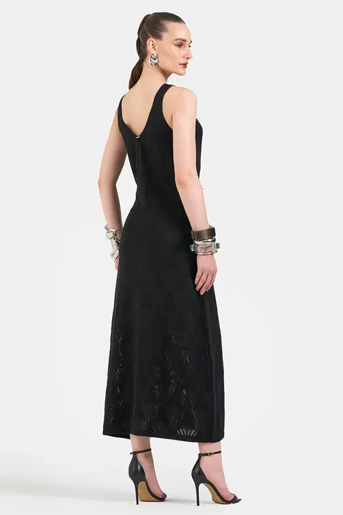 Vestido Regata de Tricot Midi Feminino VM5333