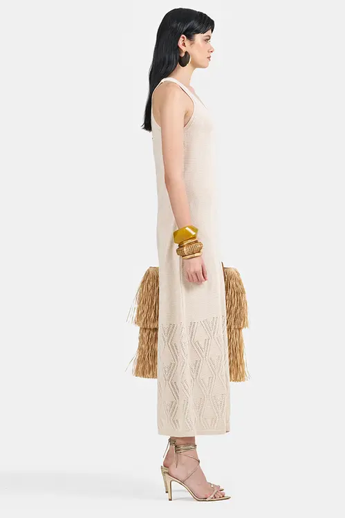 Vestido Regata de Tricot Midi Feminino VM5333