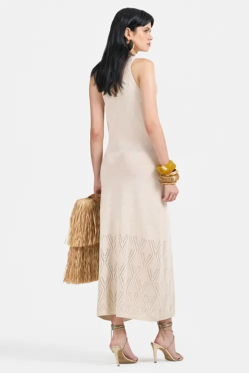 Vestido Regata de Tricot Midi Feminino VM5333