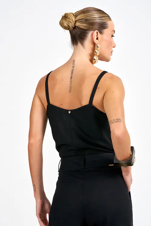 Regata de Linho Bicolor Femino RP5537