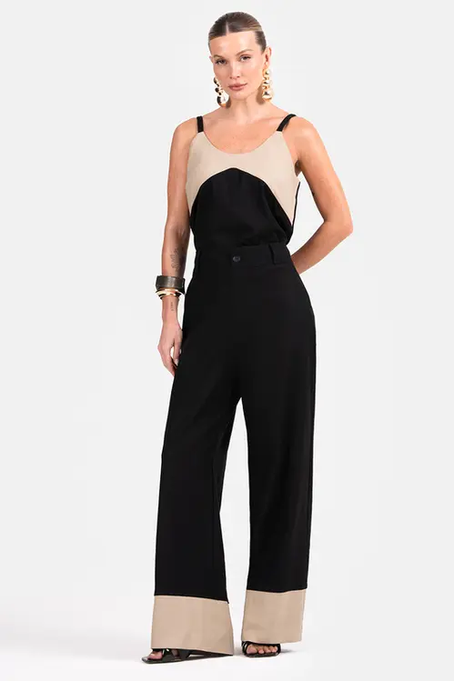 Calça Pantalona Wide de Linho CPP5543