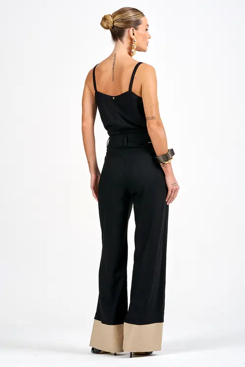 Calça Pantalona Wide de Linho CPP5543