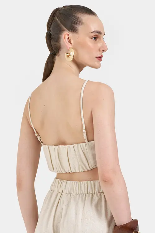 Top de Linho Bordado Feminino WP5479