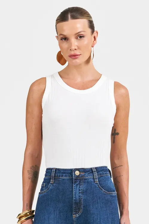 Regata Canelada Lisa Feminina RM5719