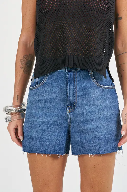 Shorts Jeans Mom Feminina HLM5387