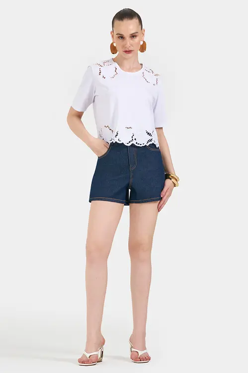 Shorts Jeans Mom Feminino HLM5381