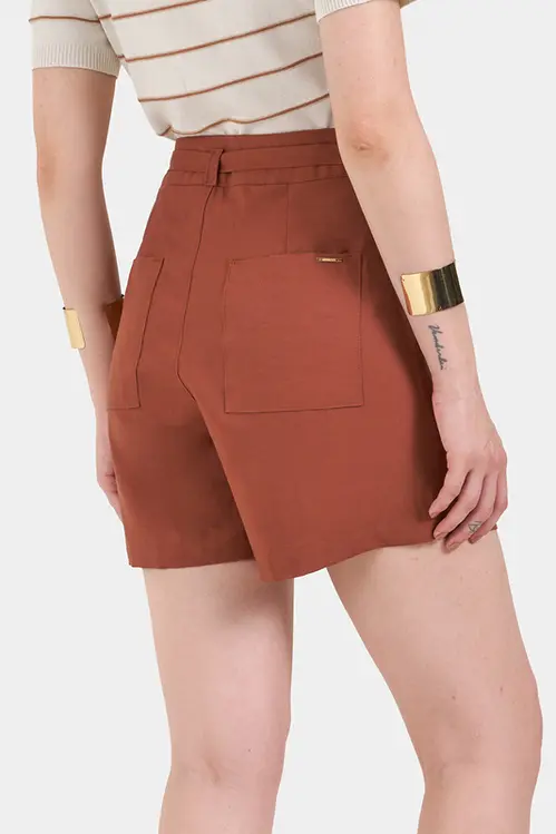 Bermuda de Alfaiataria em Viscose Feminina HP5267