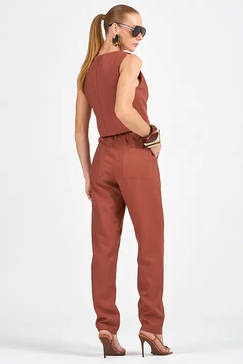 Calça Plana de Alfaiataria Feminina CPA5511