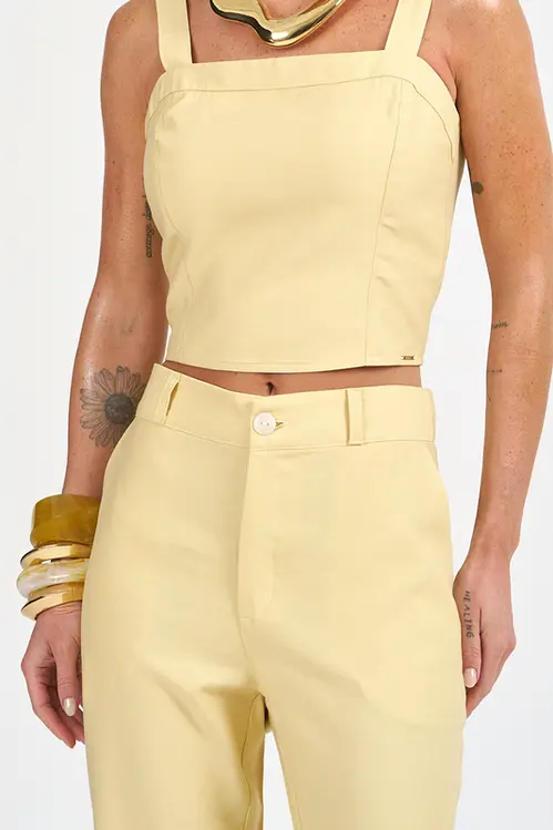 Calça Plana de Alfaiataria Feminina CPA5511