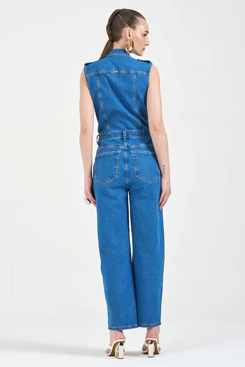 Macacão Jeans Feminino MAC5665