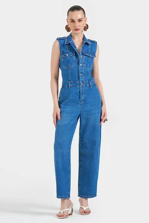 Macacão Jeans Feminino MAC5665