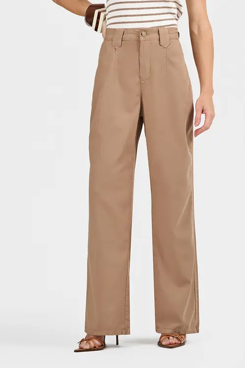 Calça Sarjada Wid Leg Bruna Feminina CSM5555