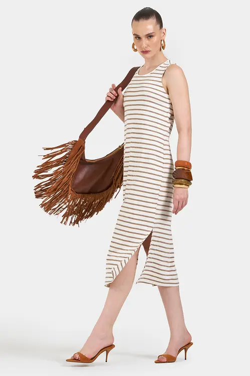 Vestido de Malha Canelado VM5635