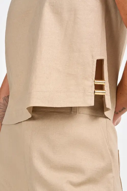 Regata de Linho Feminina RP5279