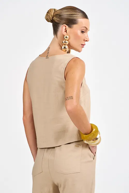 Regata de Linho Feminina RP5279