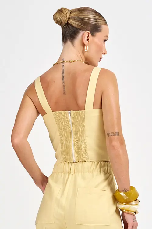 Top Cropped de Viscose Feminino WP5265