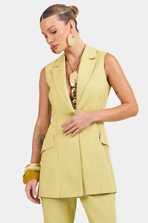 Colete de Linho Feminina KP5475