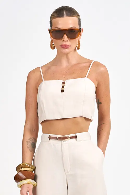 Top Cropped de Viscose Femino WP5285