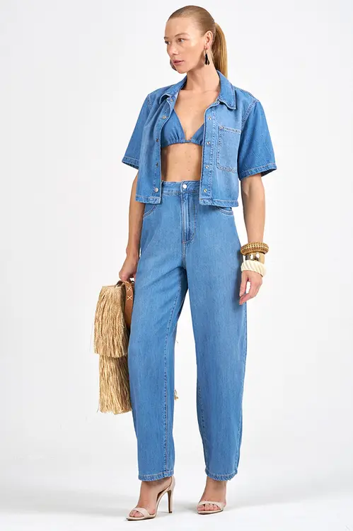 Calça Jeans Barrel Julia CJM5313