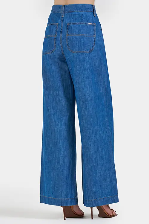 Calça Jeans Pantalona Feminina CJM5233