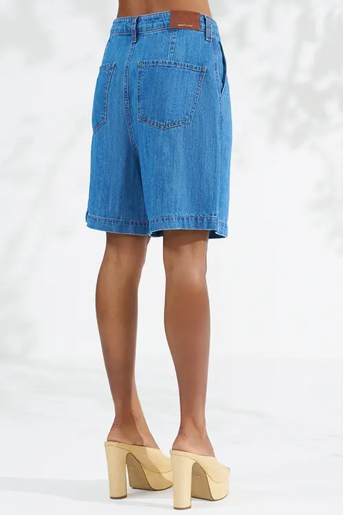 Bermuda Jeans com Liocel Feminina BJM5793