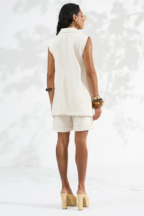 Jorts em Linho Alfaiataria Feminina HP5767