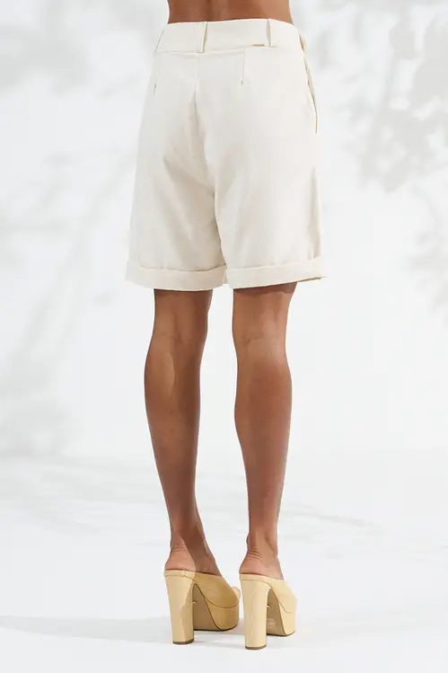 Jorts em Linho Alfaiataria Feminina HP5767