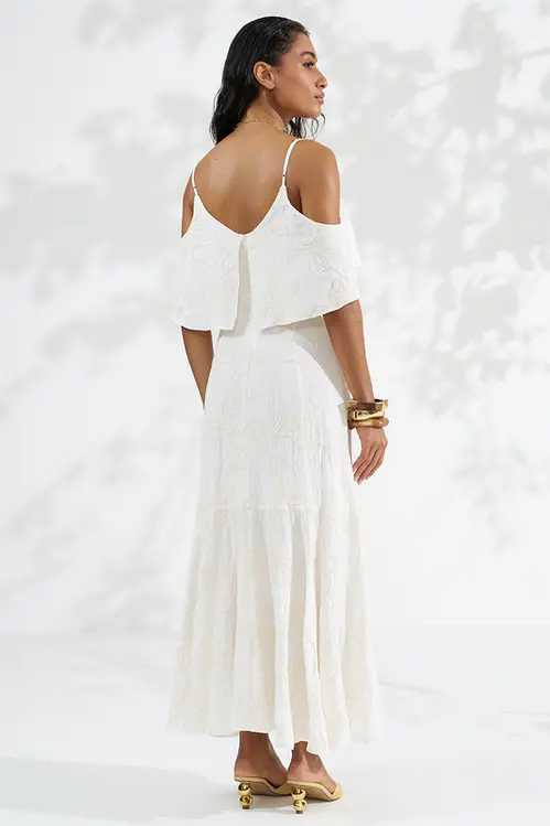 Vestido Super Midi com Bordados Feminino VP5961