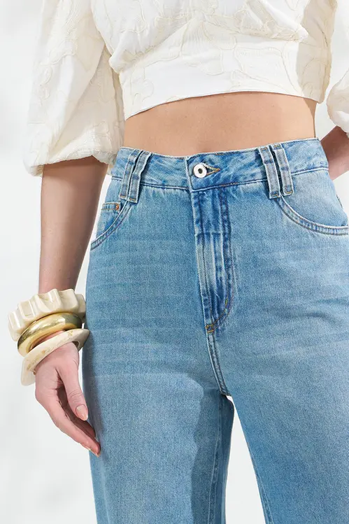 Calça Jeans Wide Leg Stella Feminina CJM5811