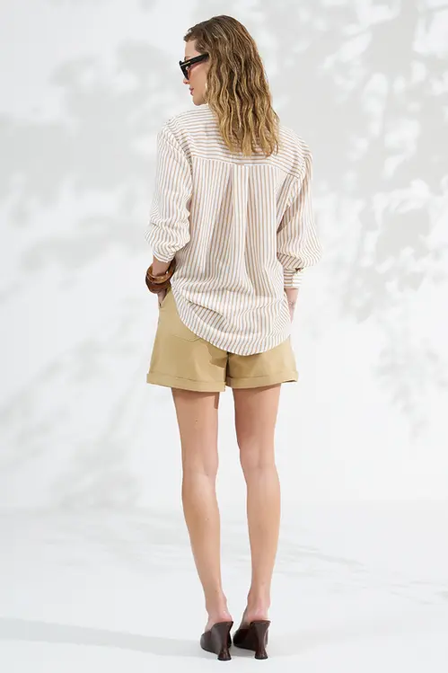 Shorts Sarja Alfaiataria Feminina HLM5829