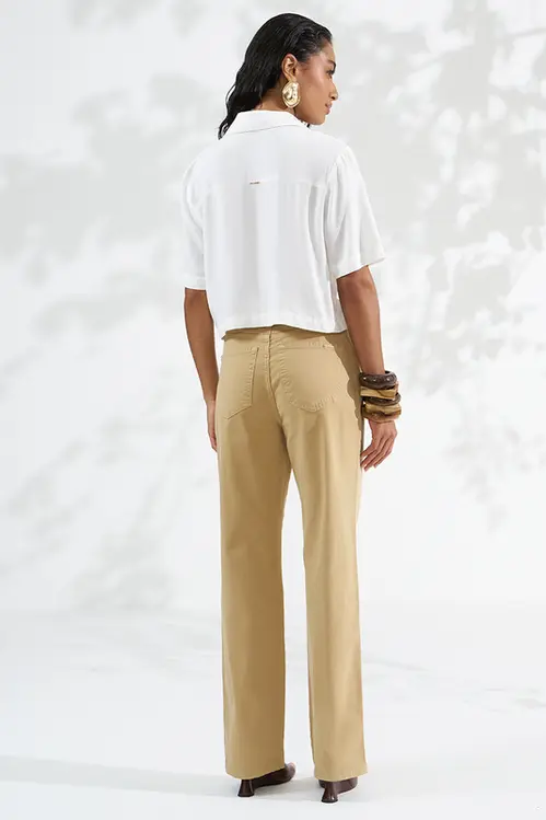 Calça Sarja Jogger Reta Feminina CLM5823